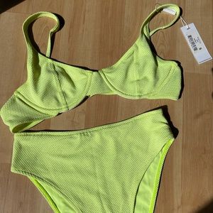 Frankies Bikinis Grotto Set Sundance Yellow